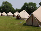 Outdoor Luxury Glamping Bell Tents for Boutique Camping and Occasional Family Camping Trips and Festivals and Human shelter for inhabiting or Leisure
