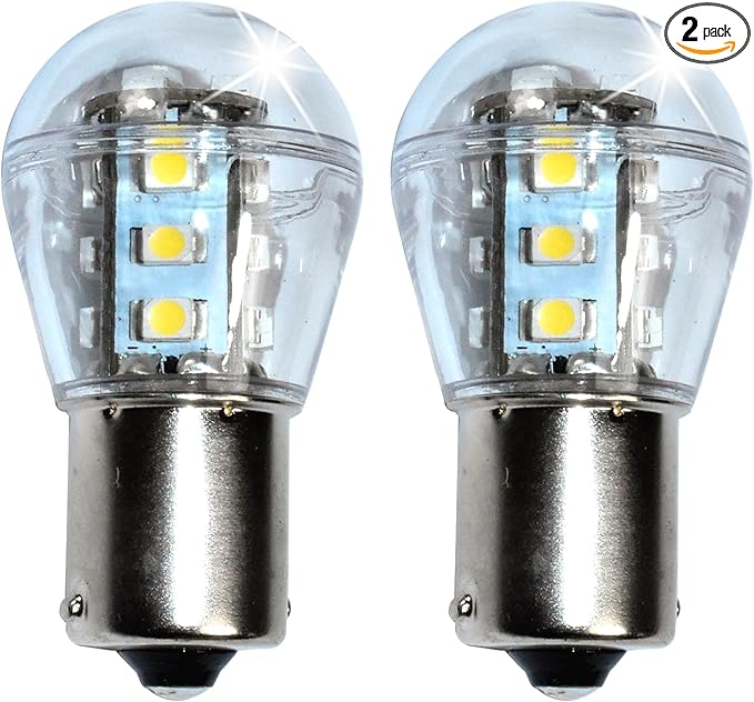 HQRP 2-Pack Headlight LED Bulb compatible with 925-0963 725-0963 1772001 725-0963P 725-0963 Ryobi 13AD678G034 13AN688G034, Yard Machines 13AC762F000 (2008) Lawn Tractor Headlamp