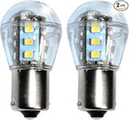 HQRP 2-Pack Headlight LED Bulb compatible with 925-0963 725-0963 1772001 725-0963P 725-0963 Ryobi 13AD678G034 13AN688G034, Yard Machines 13AC762F000 (2008) Lawn Tractor Headlamp