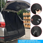 AUCELI Auto Tailgate Shade, Breathable Mesh Net, Universal UV Sun Protection Magnetic Tent for Car Camping, Self Drive Trip Accessories for Most MPV SUV Models