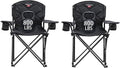 SUNNYFEEL XXL Oversized Camping Chair Heavy Duty 800 LBS for Big Tall People Above 6'4 Padded Portable Folding Sports Lawn Chairs with Armrest Cup Holder & Pocket for Outdoor/Travel/Picnic/Camp