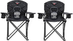 SUNNYFEEL XXL Oversized Camping Chair Heavy Duty 800 LBS for Big Tall People Above 6'4 Padded Portable Folding Sports Lawn Chairs with Armrest Cup Holder & Pocket for Outdoor/Travel/Picnic/Camp