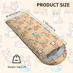 Camping Sleeping Bags, Lightweight Waterproof Sleeping Bag and Compact with Compression Sack for Outdoor