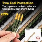 HIKEMAN Reflective Tent Rope Guyline - 4M Camping Guide Ropes,3mm Tent Guy Ropes Cord with Aluminum Tensioners Adjuster for Outdoor Camping Hiking Caravan Awning Tents (Coffee, 3mm)