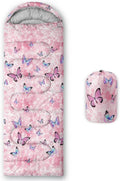 Kids Sleeping Bag for Boys Girls,Rocket Moon Print-Lightweight Warm Portable Outdoor Indoor-Waterproof Cold Weather Resistant Sleeping Bag for Camping Hiking