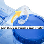 Dicunoy Camping Water Container, 2.6 Gallon Portable Water Jug with Spigot, Thick Water Dispenser Brick with Wide Filler Opening for Hiking, Picnic, Vehicle, Outdoor, Emergency, Hurricane Supplies
