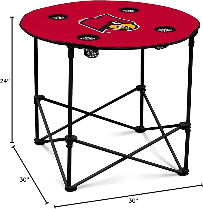Logo Brands Officially Licensed NCAA Unisex Round Table, One Size, Team Color