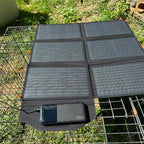[Upgraded] FlexSolar 60W Portable Solar Panels Chargers QC3.0 USB-A USB-C DC5521 8mm Output Foldable IP65 Waterproof Power Emergency Camping for Small Power Station Generator Tablets Battery Packs