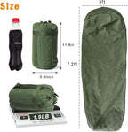 Akmax.cn Bivy Cover Sack for Military Army Modular Sleeping System, Waterproof Outer Shell for Sleeping Bag, Minimalist Stealth Shelter