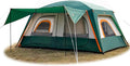 KTT Large Tent 6-8-10 Person,Family Cabin Tents,2 Rooms,2 Doors and 4 Windows with Mesh,Straight Wall,Waterproof,Double Layer,Big Tents for Outdoor,Picnic,Camping,Family Gathering