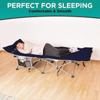 Zone Tech Camping Cot Mattress Pad Premium Quality Outdoor Comfortable Thicker Cotton Sleeping Cot Lightweight Waterproof Bottom Pad Mattress for Adult, Kid