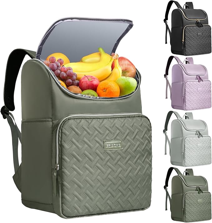 Backpack Coolers Insulated Leak Proof for Women Men, 35 Cans Large Capacity Waterproof Cooler Backpack, Soft Portable Cooler Bag for Beach Travel Camping Picnic Work