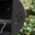 Royal Gourmet CD1519 Portable Charcoal Grill with Warming Rack, Tabletop Charcoal Grill with 303 Sq. In Cooking Area for Outdoor Camping and Picnic Grilling, Black