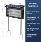 17.7 * 9.8 * 7.1in Bug Zapper Outdoor - Mosquito Repellent Outdoor Patio,Solar Bug Zapper Indoor,Waterproof Portable Fly Zapper,High Powered 4500V Mosquito Zappers Killer for Home,Patio,Camping