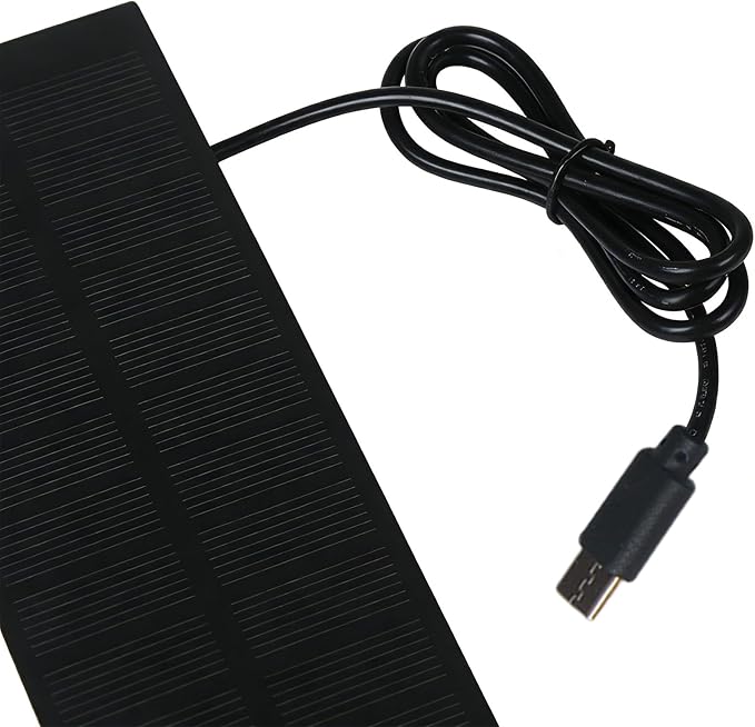 Solar Panel Charger - 14.8x4.5x2cm Portable Foldable Electronic Accessories | Charging Panel for Security Camera | Mobile Phone Battery for Phones Lantern Fan Tent Hiking Camping Car Backpacking