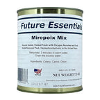 Future Essentials Freeze Dried Dehydrated Mirepoix Mix Dried Carrots, Celery & Onions (Soffritto) 7.5 Oz Each Can Shelf-Stable Emergency Food Supply Easy Prep for Camping, Hiking & Survival Pack of 12