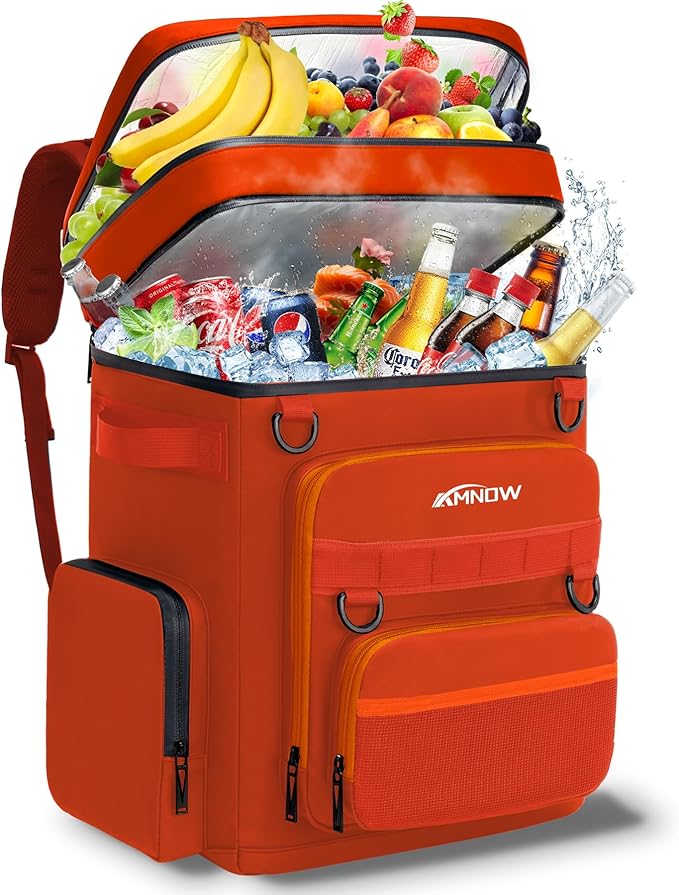 Backpack Cooler Insulated Leak Proof for Men Wowen 36 Cans Soft Cooler Backpack Insulated Waterproof Large Capacity Coolers Bag Portable for Lunch Camping Travel Picnic Hiking