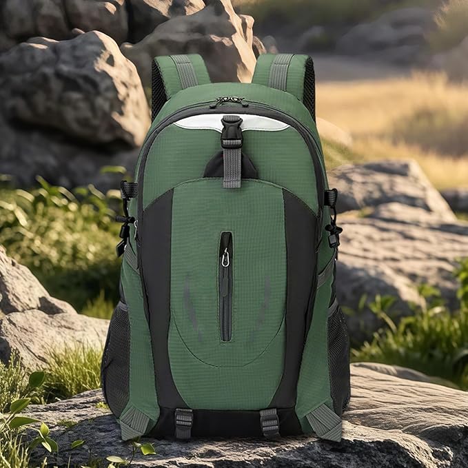 Mens Hiking Backpack,40L Hiking Pack Outdoor Backpack - Rucksack Waterproof Bag Storage Organizer for Cycling Camping Sports Fishing Climbing Travel Backpacking