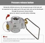 RULLINE Backpacking Fuel Transfer Device Gas Canister Refill Adapter, Portable Outdoor Gas Saver, Camping Canister Vent Valve