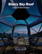 JOYTUTUS Dual-Use Pop up SUV Tents for Camping, 10x10.5 Ft Big Space 2 Rooms Car Tent, SUV Tailgate Tent for Family Camping, 5 Sides Canopy, Portable Carry Bag