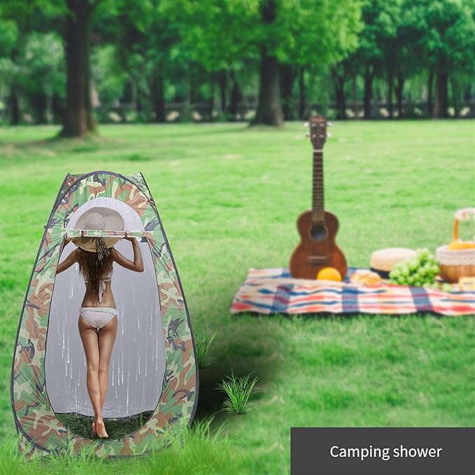 Changing Room Dressing Tent, Portable Pop Up Toilet Shower Tent, Camping Shelter Tent, Pop Up Privacy Tent, with Carry Bag, for Outdoor, Camping, Beach, Hiking, Fishing