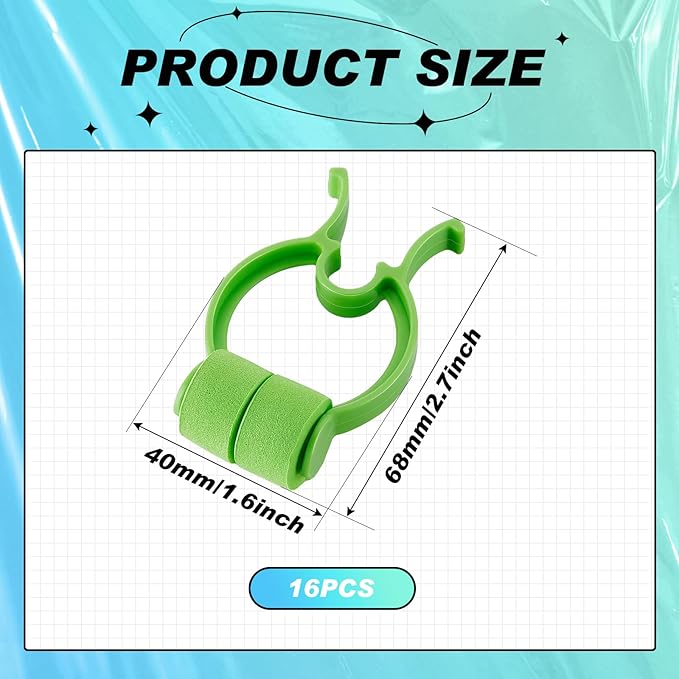 Frienda Professional Nose Stop Clips Plastic Foam Nosebleed Stopper Clips for Adults Accidental Emergency Condition Swimming(16 Pcs,Green,Standard Size)