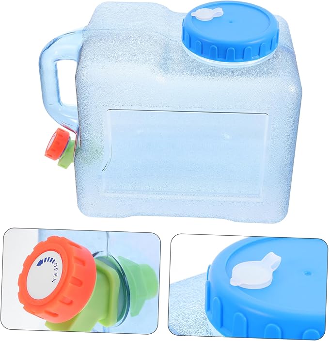 TOYANDONA Portable Water Jug for Camping Outdoor Bucket Water Filtration Capacity Storage