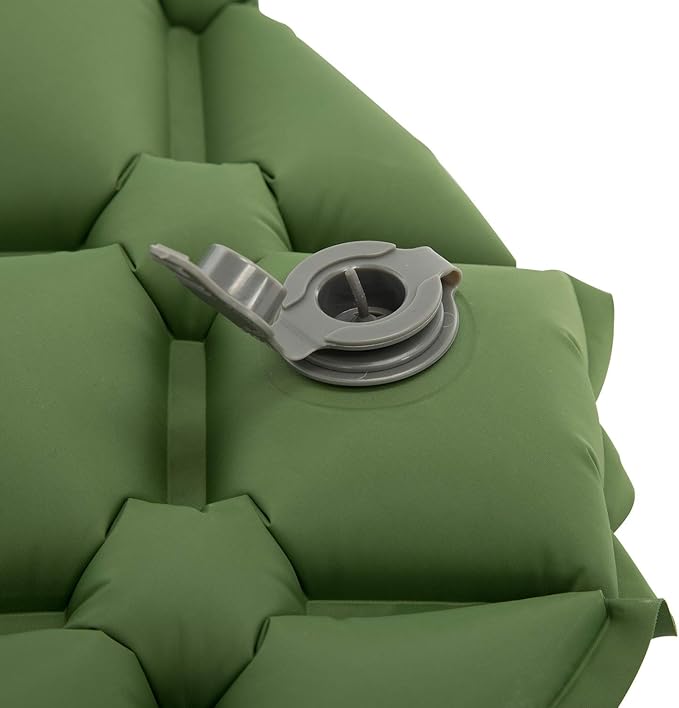 Waterproof Sleeping Pad for Camping/Backpacking/Hiking/Traveling Inflatable Sleeping Mat Ultralight Air Mattress Single Tent/Person Green ﻿