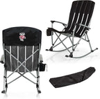 Picnic TIME NCAA Unisex-Adult NCAA Outdoor Rocking Camp Chair, XL Heavy Duty Camping Chair for Adults