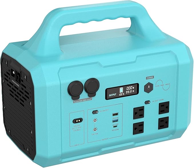 Portable Power Station 1800W GB-1800, 1024Wh Solar Generator LiFePO4 Battery with 120V AC Outlet, Fast Charging, Electric Generator for RV Camping Outdoor Home Emergency Backup (Solar Panel Optional)