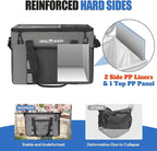 INSMEER Soft Cooler Bag with Hard Shell & 2 Cup Holders, Portable 40L/70 Cans Collapsible Cooler Bags Insulated with Leakproof for Travel, ice chests and Cooler Lunch Box for Beach Camping Picnic