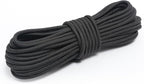 Nylon Rope, 1/4 inch 100FT Nylon Poly Rope Utility Cord Strong Polyester for Camping, Hiking, Clothesline, Tie, Flag Pole, Marine, Outdoor Swing (6mm Black)