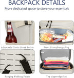 Cooler Backpack, 30 Can Backpack Cooler 4-Sided Cold Retention Technology, Lightweight & Hands-Free for Beach, Camping