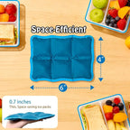 4pcs Reusable Ice Packs for Lunch Boxes & Coolers, (6”x4”x0.7”) Slim Freezer Packs for School Lunch Bags, Small Non-Toxic Cooler for Picnic & Camping