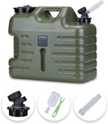 5 Gallon Water Jug, Camping Water Container, Truly No Leakage Water Storage with Spigot, Large Military Green Water Tank,BPA Free Portable Overlanding Gear for Outdoors,Hiking
