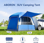 ABORON SUV Tent, 4/6 Person Waterproof SUV Camping Tent, Easy Setup Car Tent with Rainfly & Awning for Family Outdoor Adventures