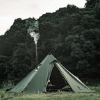 OneTigris Conifer Canvas Hot Tent with Stove Jack, Fire Retardant Teepee for Adults, Snow Skirt for Winter Camping, Travel, Bushcraft