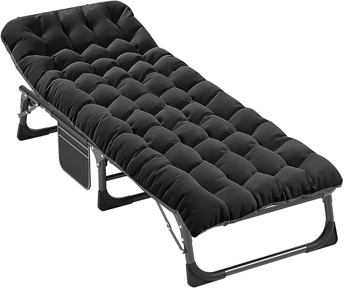 ABORON Heavy-Duty Folding Guest Bed for Adults, 500lb Capacity, Portable Extra Cot with 1226D Double Layer, Ideal for Indoor Guest Stays & Temporary Home Use
