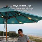 BioLite Solar String Rechargeable, Solar String Lights for Camping, Patio, and Travel, 18-Foot, Warm White