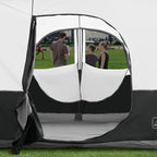 KAMPKEEPER Canopy Side Tent,4-6 Person Camping Cube Tent for 10x10 Pop Up Canopies,Easy Up Gazebo with Window,Compatible with 10' Wide Canopy Tents