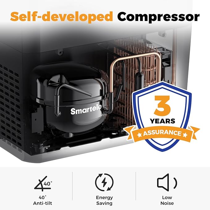 Setpower AJ30 Portable Refrigerator,Portable Freezer,32 Quart Electric Cooler,Car Refrigerator,12/24V DC Cable & 110/240V AC,Car Fridge for Camping,Truck,RV,Travel,Fishing