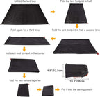 REDCAMP Waterproof Camping Tent Tarp - 36"x83", 4 in 1 Multifunctional Tent Footprint for Camping, Hiking and Survival Gear, Lightweight and Compact
