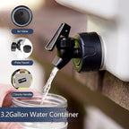 3.2 Gallon/5 Gallon Water Containers with Spigot, BPA Free Water Jug, Military Green Water Tank, Multifunction Water Storage Containers for Camping Outdoor Hiking,Emergency Stroage