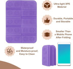 Folding Foam Mat, Mini Portable Lightweight Mini Waterproof Folding Mat Fit for Backpacking Hiking Camping Kneeling Outdoor Activities