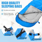 Camping Sleeping Bags for Adults Kids Waterproof Lightweight Sleeping Bag for Cold Weather or Warm Backpacking Hiking Mountaineering Indoor Outdoor Use