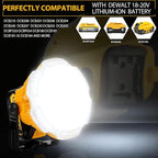 2400LM LED Camping Lantern for Dewalt 20V MAX Lithium Battery, 24W LED Work Light for Car Repairing , Camping, Emergency and Hurricane, Hiking, Fishing