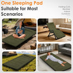 Portable Camping Cot Mattress 80 x 36 Inches Sleeping Mat with Waterproof Anti-Slip Bottom Floor Mattress Easy to Carry for Guest Tent Lawn Yard Camping Cot Easy to Store