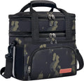 Tactical Lunch Box for Men & Women – Expandable 16L Double Deck Insulated Cooler Bag for Work, Construction & 12-Hour Shifts – Heavy Duty Leakproof Large Meal Prep Tote with Shoulder Strap