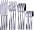 Flatware Sets 4pcs/Set Golden ?Portable Stainless Steel Cutlery Complete of Dining Tableware Kitchen Gadget Sets Dinner Forks Knives Spoon