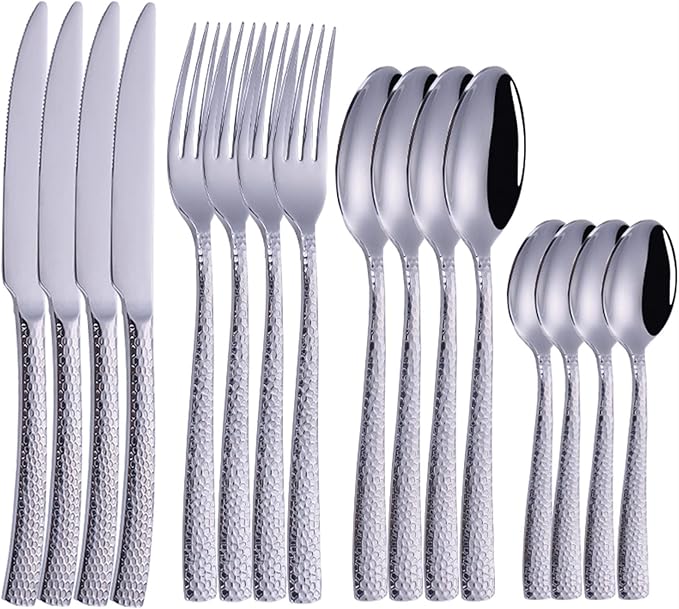 Flatware Sets 4pcs/Set Golden ?Portable Stainless Steel Cutlery Complete of Dining Tableware Kitchen Gadget Sets Dinner Forks Knives Spoon